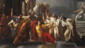 Vincenzo Camuccini, The Death of Julius Caesar (detail)