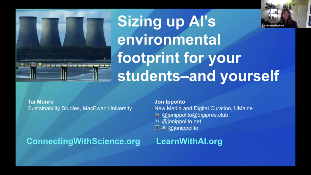 Slide from MyFest 2025 talk naming webinar leaders Tai Munro and Jon Ippolito